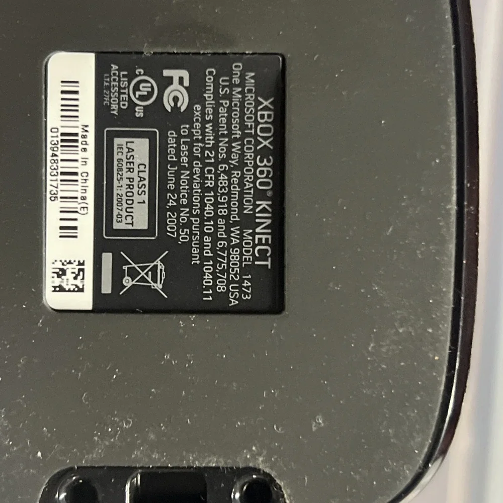 OEM Microsoft Xbox 360 Kinect Sensor Model 1473 - Black‎ TESTED